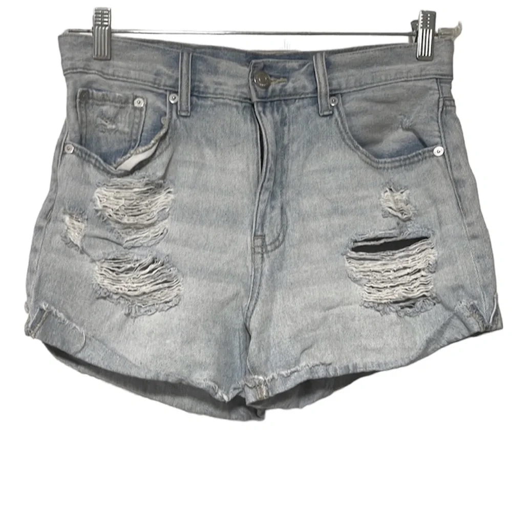 Aeropostale light wash, distressed mom jeans size 8 - Picture 1 of 5